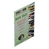 Вывеска: Реклама распродажи книг
